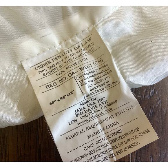 Jaba USA Semi Sheer Curtains w/ Valance - Picture 9 of 11